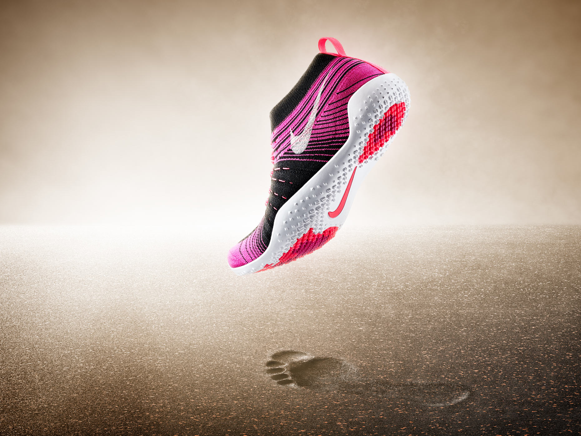 Nike Hyperfeel Image Composite, Effects and Retouching