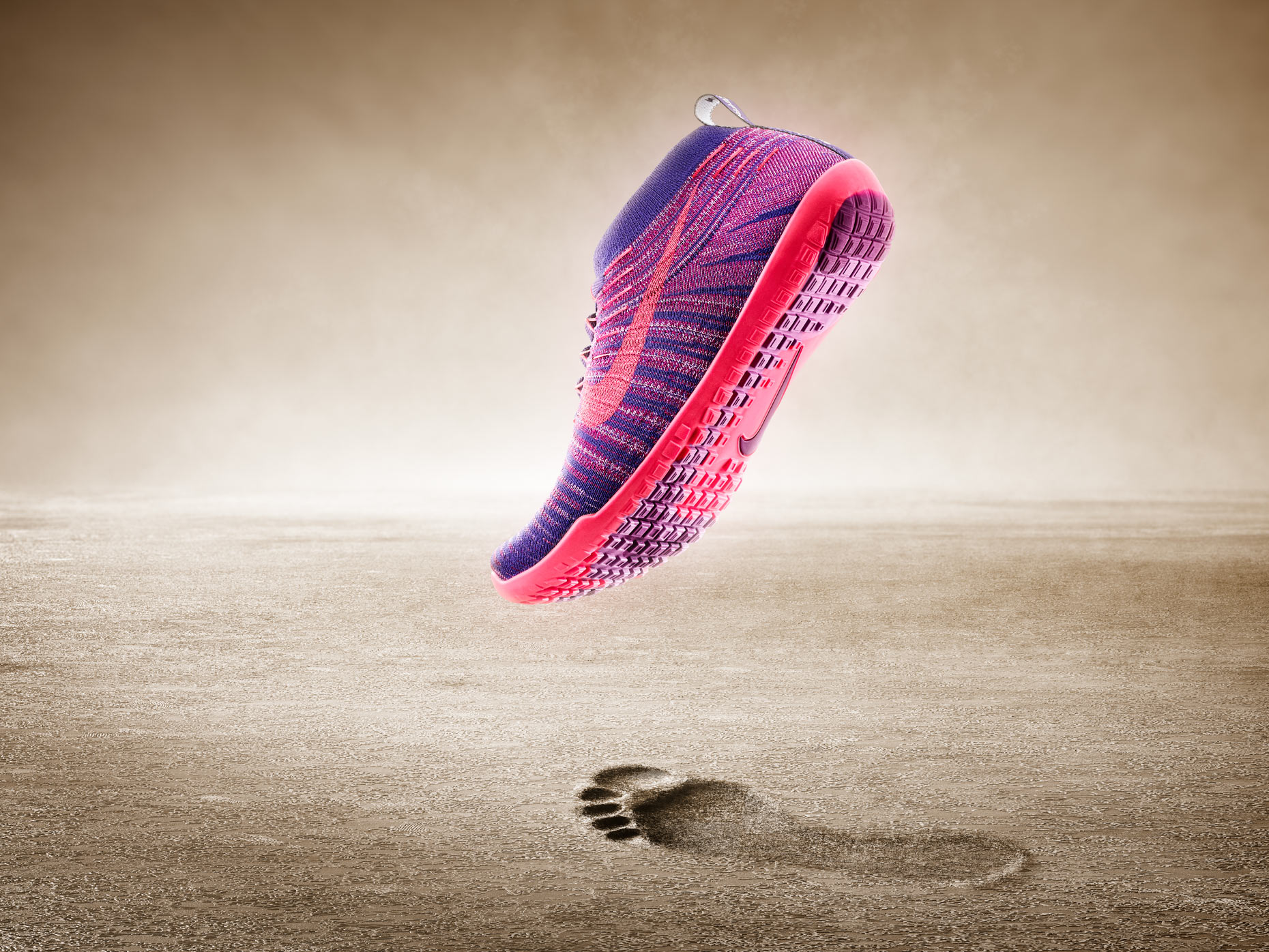 Nike Hyperfeel Image Composite, Effects and Retouching