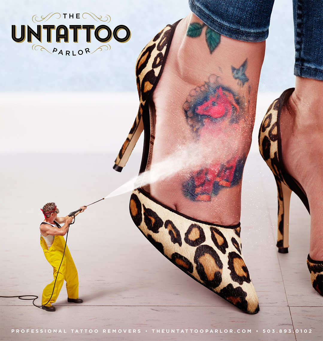 Untattoo Parlor Image Composite, Effects and Retouching
