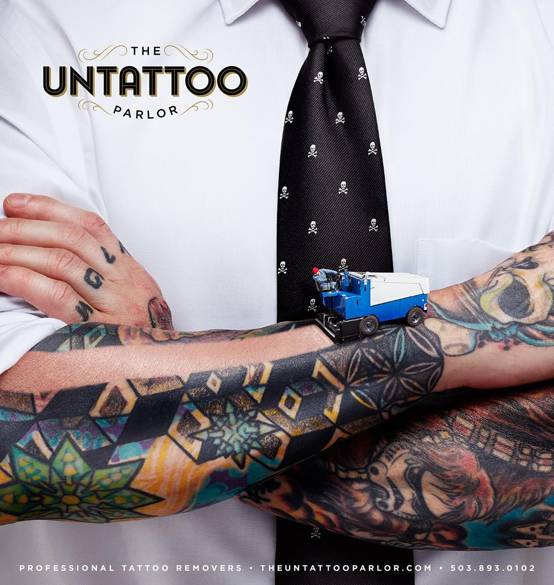 Untattoo Parlor Image Composite, Effects and Retouching
